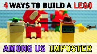 4 Ways to make a Lego Imposter from Among Us all kill animations MOC tutorial