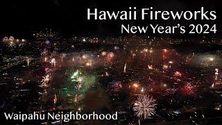 Hawaii Fireworks Show - New Years 2024