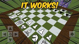 I made Chess in Minecraft PE