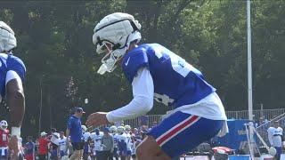 A rookie at Bills training camp Cole Bishop is keeping the main thing the main thing