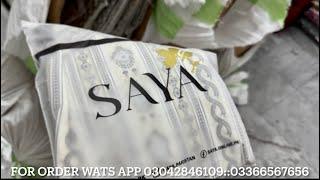 ORIGINAL SAYA BRAND NEW VOL 20243 PIECE LAWN AIRJETDEALS ALL ORIGINAL BRAND WHOLE SALE RATES PAK