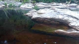 Water evaporate like smoke during very cool morning in Bokor Forest