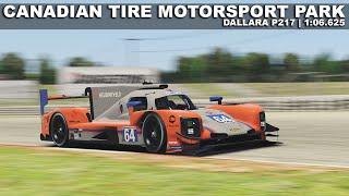 iRacing  Canadian Tire Motorsports Park  Dallara P217  106.625