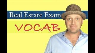 Vocabulary Terms from the Real Estate Exam  PrepAgent