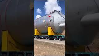 Transportation of huge parts by trucks to the country Morocco 