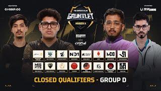 TEC GAUNTLET SEASON 2 - BGMI  CLOSED QUALIFIERS- GROUP D  ft. @GodLikeEsportss @officialscoutop