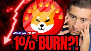 SHIBA INU COIN MAJOR 1% BINANCE and COINBASE BURN PLAN