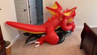 Inside a double-layered pvc dragon