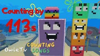 Counting by 113s Song  Minecraft Numberblocks Counting Song  Math and Number Song for Kids