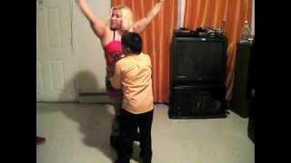 Dominican Republic mom dancing with her son in Newark New Jersey- unspeakable motions