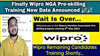 WIPRO CONFIRMED NGA PRE-SKILLING TRAINING NEWS  SURVEY MAIL  CONNECT SESSION  ONBOARDING UPDATE