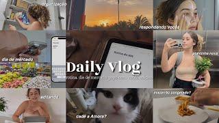 Daily Vlog  Rotina Dia de Mercado Editando Papo com vocês 