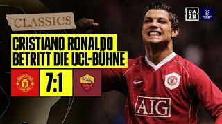 Ronaldos erstes Tor in Uniteds magischer Nacht Man United - AS Rom  UEFA Champions League  DAZN