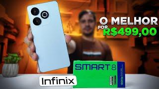 INFINIX SMART 8 - O CELULAR COMPLETINHO POR MENOS DE 499 REAIS