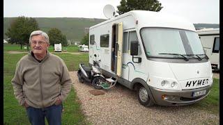 Hymer mobile home 18 years old 1st hand and a very satisfied owner.