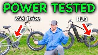 Hub Motor vs. Mid Drive Motor 750W Ebike Comparison