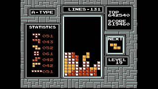 Tetris NES - 999999 Pts Maxout DAS Playstyle