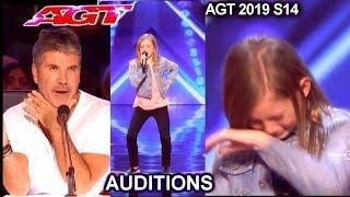 Ansley Burns Arethas “Think”  Acapella  Simon STOPS 1st time  Americas Got Talent 2019 Audition