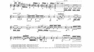 Luciano Berio Sequenza XI Guitar Score Video