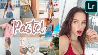 How to edit a pastel tone filter using  Lightroom  Mobile Presets Tutorial Free DNG