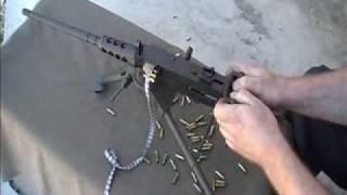 miniature machinegun M2HB 17HMR rimfire beltfed by Lakeside Machine