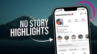 How to Add Instagram Highlight without Posting to Story tutorial