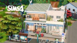 Japanese Shop & Apartment   Stop Motion Build  The Sims 4  No CC