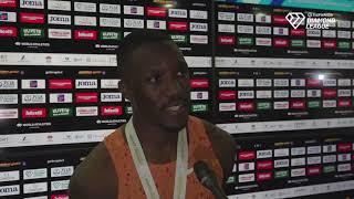 Letsile Tebogo Runs To Rom Diamond League 100m Title Interview