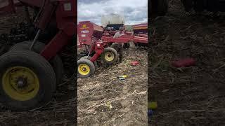 Flat Tire while doing cover crops #farming #covercrops