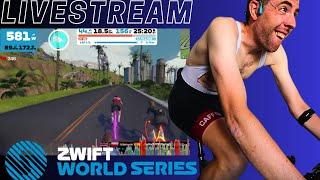   I QUALIFIED but THE GRADE was RELENTLESS - Zwift World Series  ELITE RACE