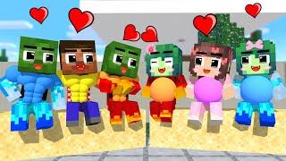 Monster School   Baby Zombie x Squid Game Doll Bad Father  - Minecraft Animation