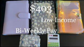 Low Income Cash Envelope Stuffing $403 Sinking Funds