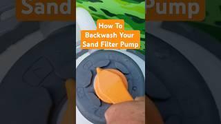 Backwash a Bestway Sand Filter Flowclear Pump for Intex Pool #shortsfeed #diy