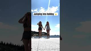 Me & My Mum Jumping Into Holiday ️ #youtubeshorts #travel #holiday