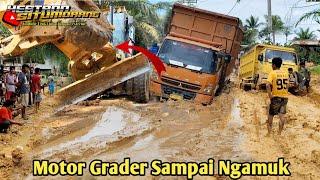 Berlangsung Dramatis Motor Grader Di Buat Ngamuk