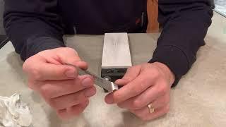 Sharpening Wusthof Classic Ikon Paring Knife on Shapton Waterstones to a Mirror