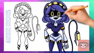 How To Draw V from Murder Drones  Easy Drawing Tutorial