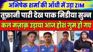 Abhishek Sharma  Pakistani Shocked Reaction  Pak Media Crying On Rinku Singh Bating  India vs ZIM