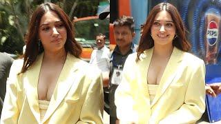 Tamanna Bhatia Glam Look In Blazer at Aranmanai 4 Promotions