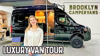 VAN TOUR  Luxury Modern Cozy Custom Camper Van Conversion