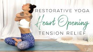 Restorative Yoga For Chest Shoulders & Upper Back  30 Days Of Yoga