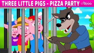 Three Little Pigs - Pizza Party  Bedtime Stories for Kids in English  Fairy Tales