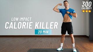 20 Min Low Impact Cardio - High Intensity Workout for Fat Burn at Home No Jumping Steady State