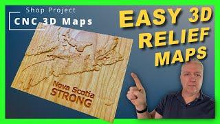 Easy 3D Relief Maps Creating Stunning CNC Topography