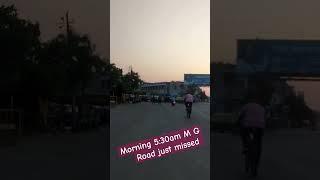 Yesterday morning at 530am I just missed M g Road Vijayapura #viral #vlog #cyclinglife #Shorts