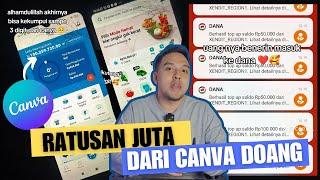 Bongkar Cara Kerja Main Freelance Canva bisa dapat RATUSAN JUTA RUPIAH 