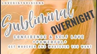 *OVERNIGHT* CONFIDENCE & SELF LOVE SUBLIMINAL WITH 432 Hz  528 Hz ATTRACT WHATEVER YOU WANT FAST