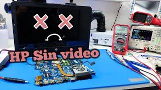 Laptop HP enciende pero no da video