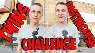 DISTINGUISH IDENTICAL TWINS. FIND DIFFERENCES CHALLENGE.