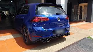 Milltek Sport Exhaust non-resonated valved for Golf R mk7.5